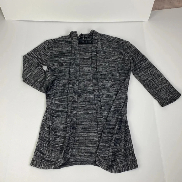 3/$15 Open front gray business casual formal work wear cardigan size extra small - Picture 3 of 10